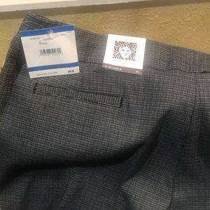 Anne Klein Skinny Ankle pant BNT  black & white
